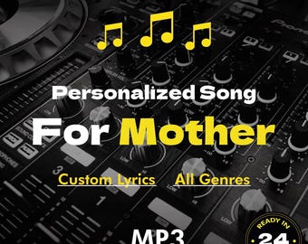 Custom Mother's Day Song: Personalized Lyrics, Unique Music Gift (MP3)