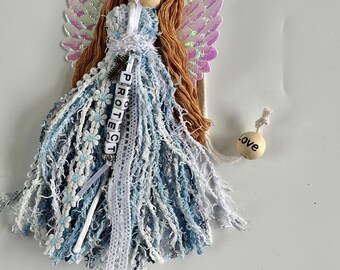 Angel Rearview Mirror Tassel