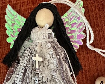 Angel Rearview Mirror Tassel
