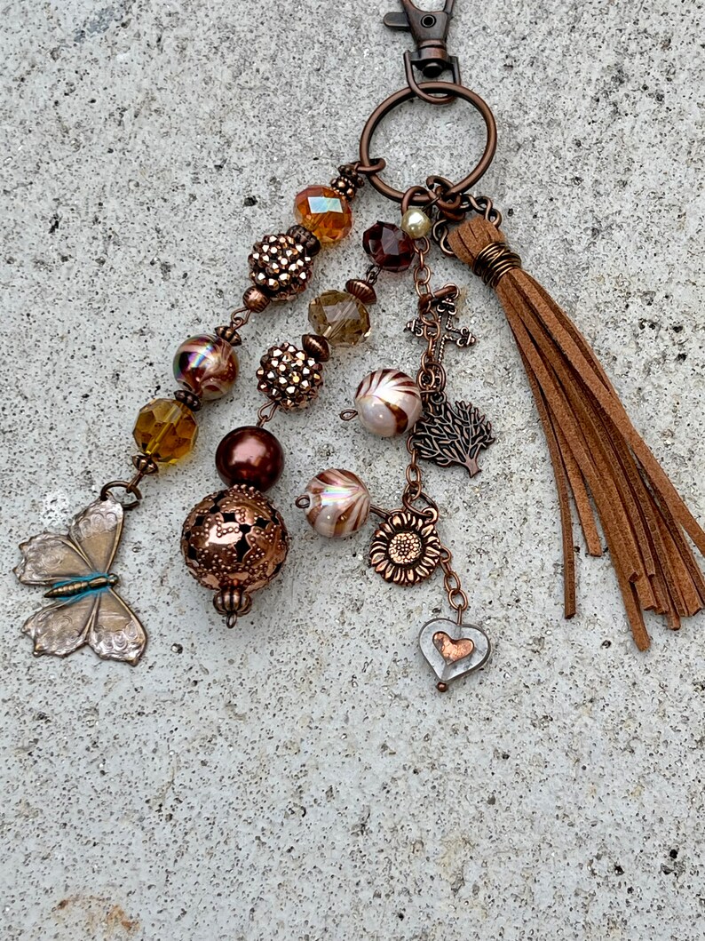 Brown Purse Dangle Jewelry Etsy