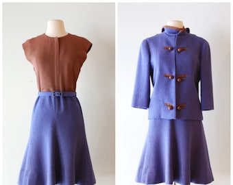 Vintage 1960s Nina Ricci Dress and Jacket Set ~ Vintage 60s Nina Ricci Boutique Ladies Dress Suit Hand Made In France