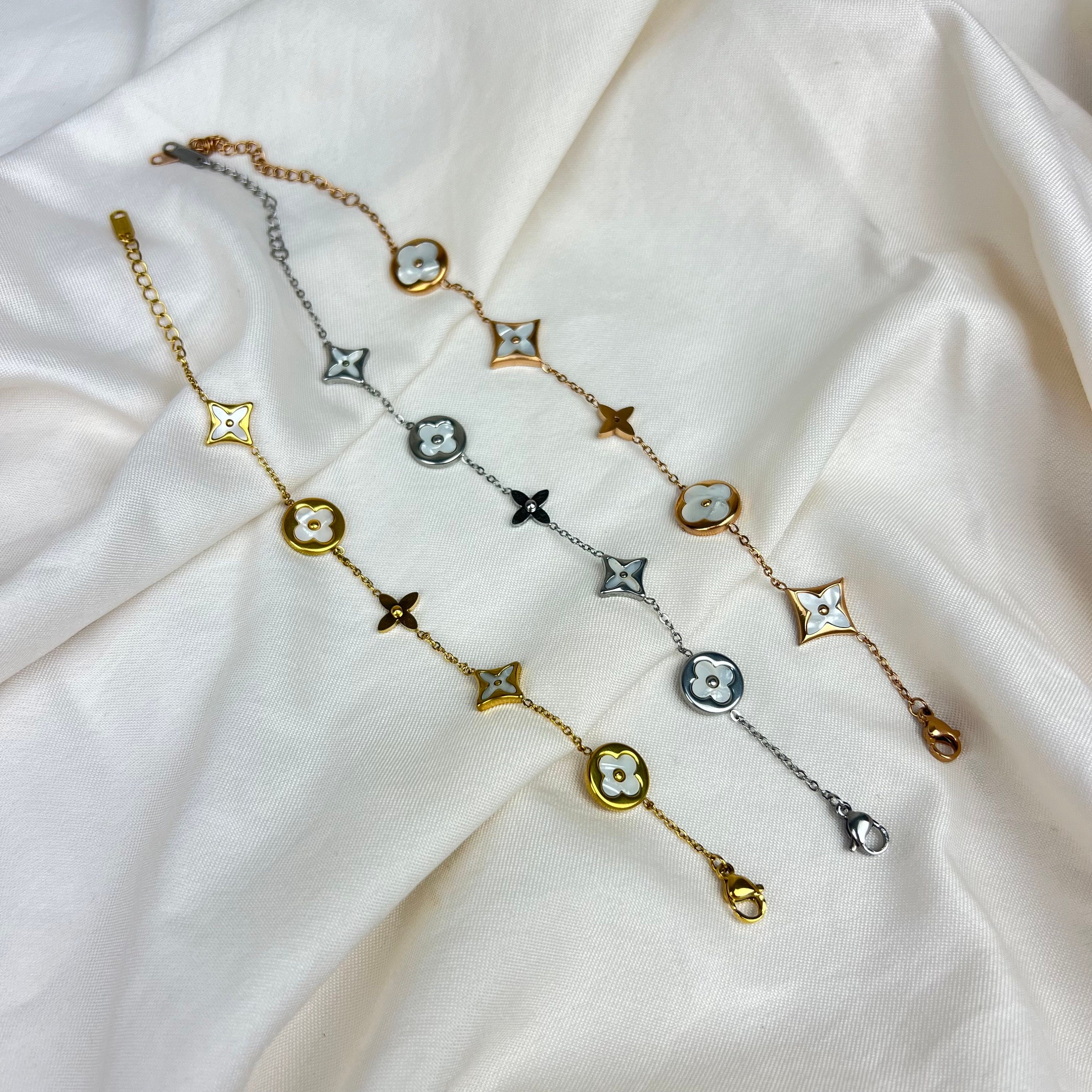 Lv Flower Bracelet Authentic Louis Vuitton Sweet Monogram Heart