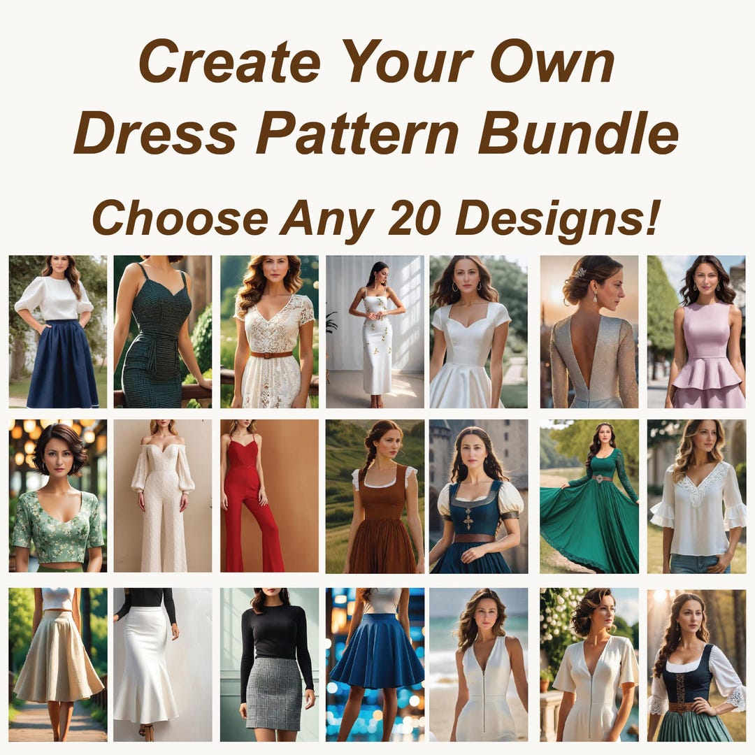 Search Sewing Patterns Sewing Patterns Bundle, Women Sewing Patterns, Beginner Sewing Patterns ...