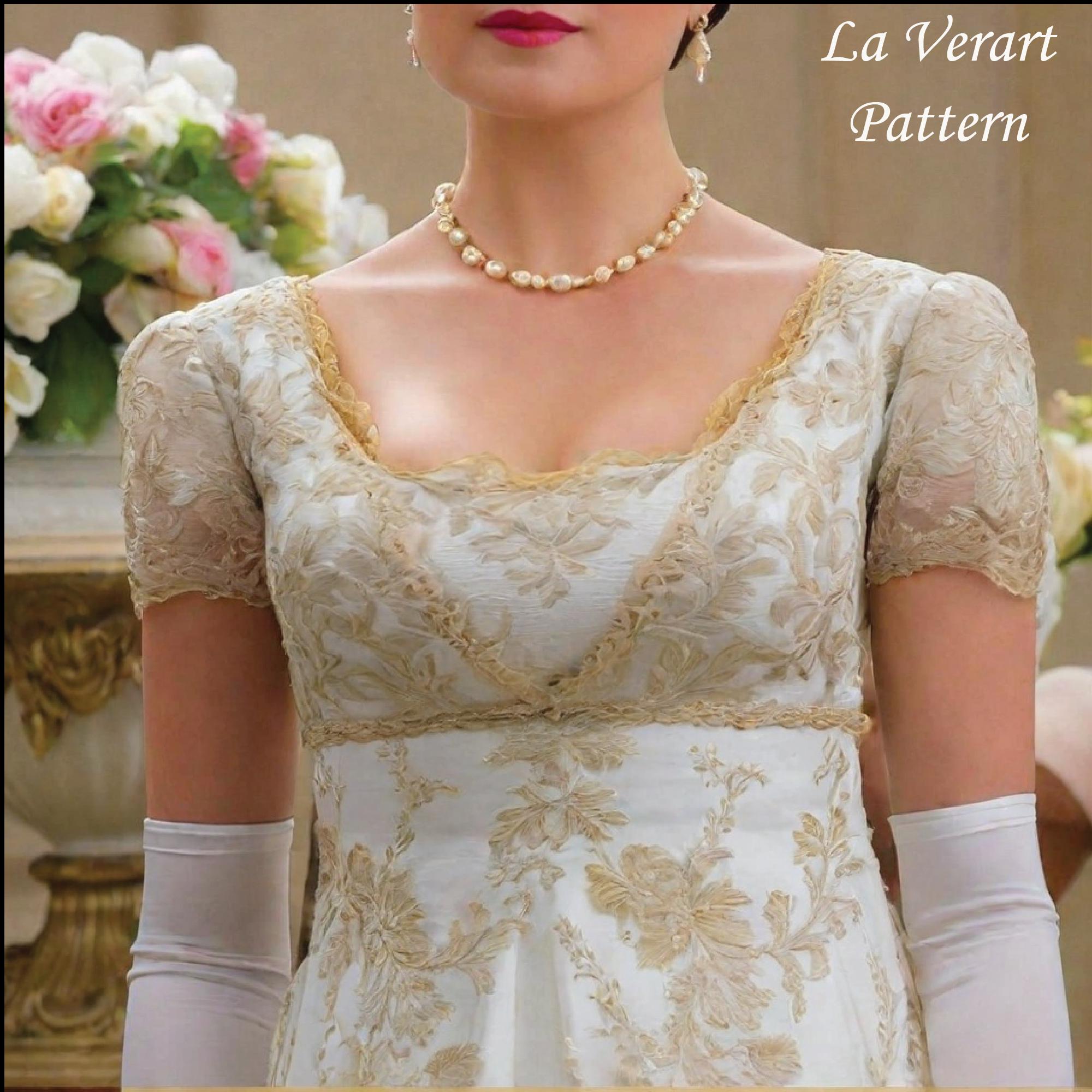 Patron de couture de robe Bridgerton, modèle de robe longue taille ...