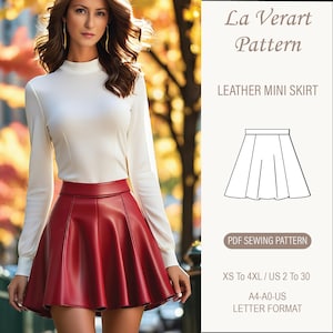 Leather Micro Skirt Etsy