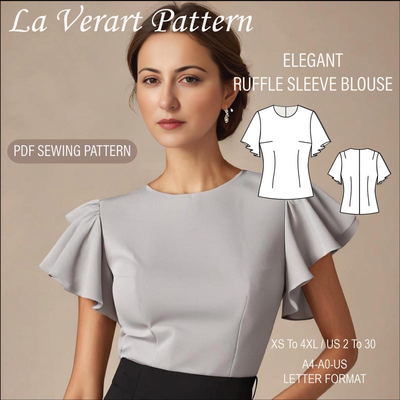 Elegant Ruffle Top - Etsy