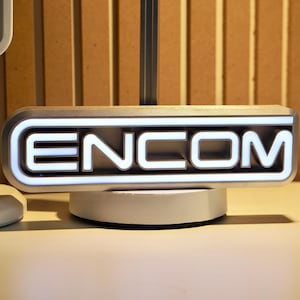 Tron SIGN - Tron ENCOM Sign - Encom LED sign -
