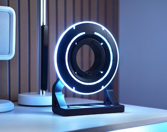 Tron Disc 2.0, Premium - LED light up Tron Legacy Identity Disc - LIGHTS & SOUNDS - Stand Included - usb-c Rechargeable - Tron Ares - Read!!