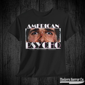 Patrick Bateman STARE American Psycho Inspired Shirt, Horror shirt, Vintage Horror, Halloween Shirt, American Psycho Shirt,  Slasher Shirt