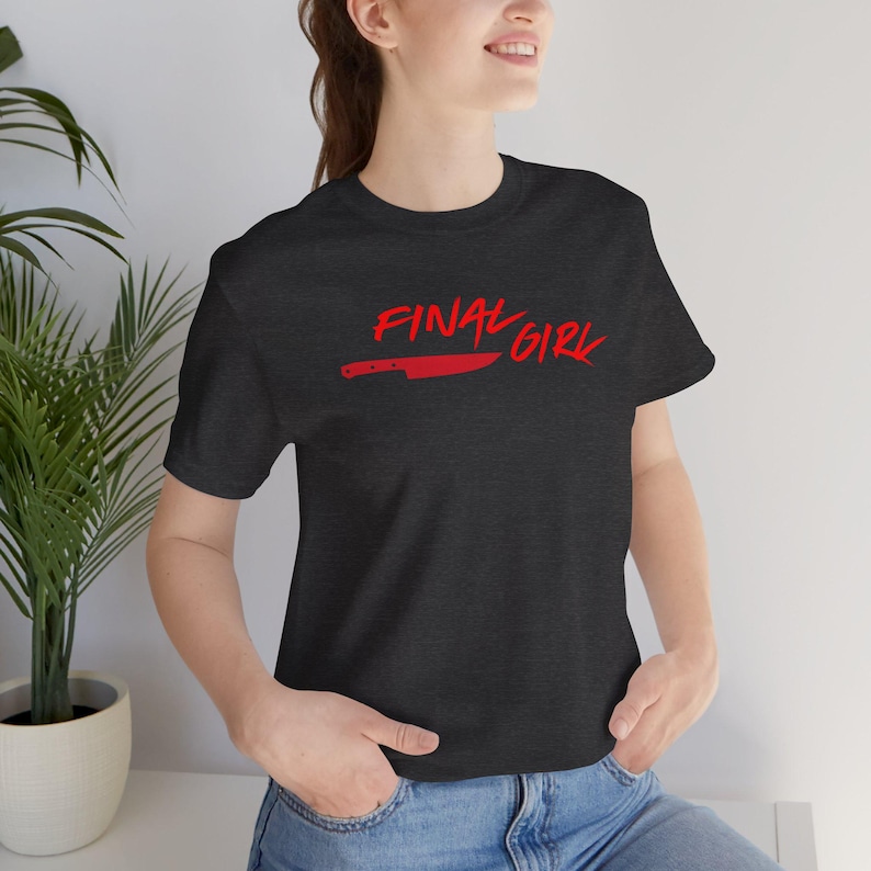 FINAL GIRL Skräcktröja Parkostym | Ikonisk Last Girl Standing / Scream-filmtröja | Halloweenkläder bild 2