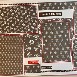 PIRATE FUN 12 x 12 Diseño de álbum de recortes prefabricado - Halloween Pirate Scrapbook Envío gratis