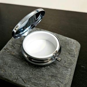 Elefant Cameo Pill Box, Silber Filigree, Reisepille Fall Bild 3