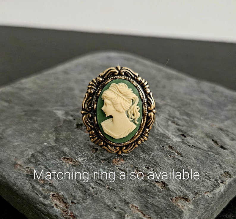 Cameo earrings, black cameo earrings, green cameo earrings, Irish cameo earrings, leverback earrings, cameo jewelry, gift ideas for mom image 7