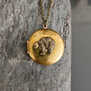 Bear Locket Etsy