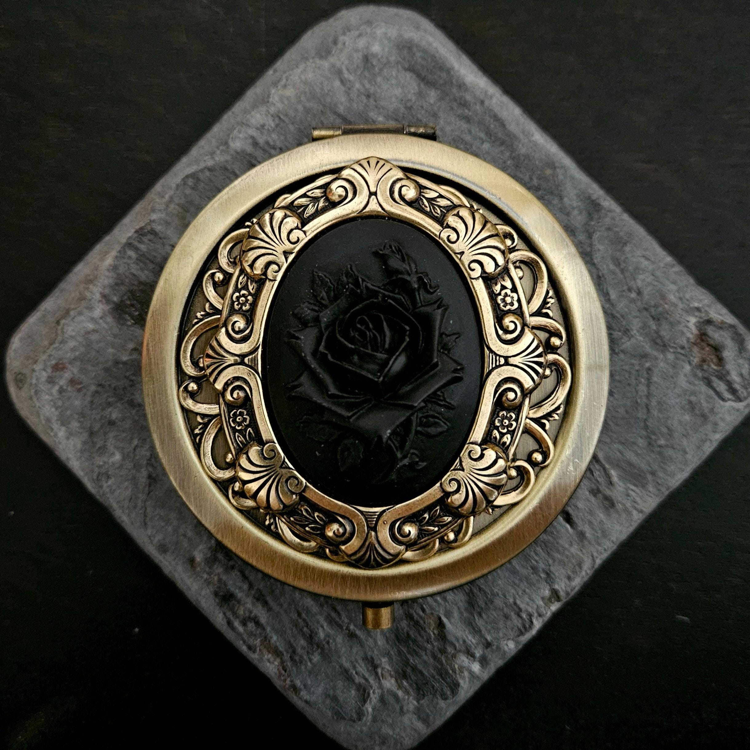 Victorian Cameo Compact Mirror