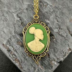 African cameo necklace, black cameo necklace, African American necklace, cameo jewelry, Kwanzaa gift, mothers day gift, holiday gift idea