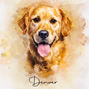 Personalisierte Digital Pet Portraits von Foto, benutzerdefinierte Hund und Katze Malerei Geschenk Gedenkstätte dekorative Wandkunst