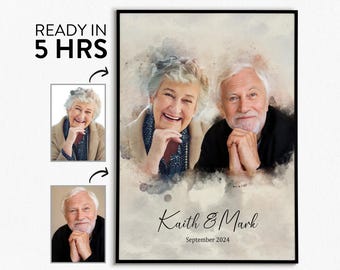 Custom Memorial Portrait: Combine Photos, Add Loved One