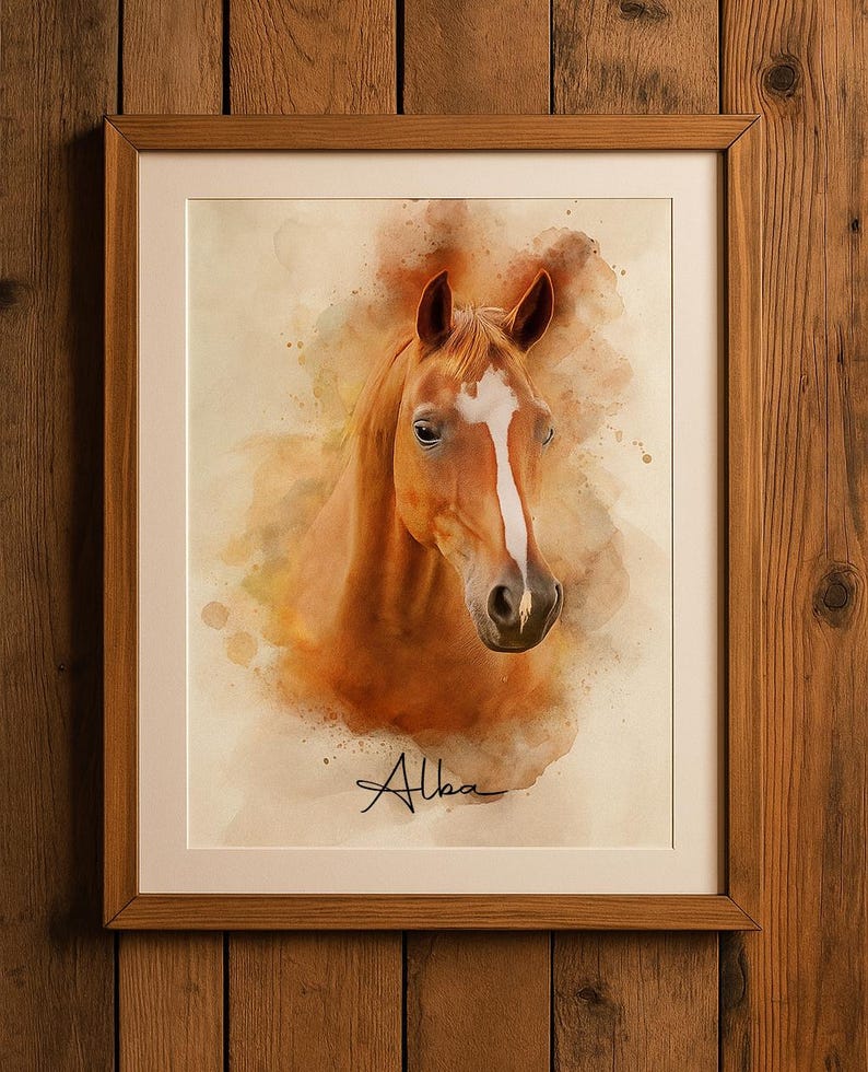 Hand-drawn horse illustration – perfect gift for horse lovers