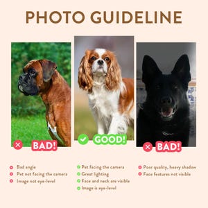 Personalized Digital Pet Portraits from photo, Custom Dog and Cat painting gift memorial decorative wall art.