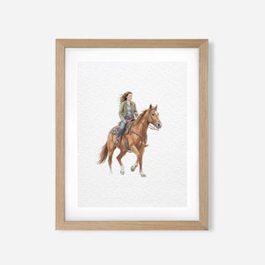 Personalized Horse Gift, Hand Drawn Custom Horse Portrait, Horse Lover Gift, Unique Gift for Horse, Equestrian Gifts, Horse Rider Gift
