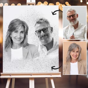 Aggiungi una persona cara defunta alla foto - Regalo commemorativo per la perdita del padre e della madre - Regalo per la festa della mamma e del papà - Regalo per la perdita del padre per la figlia