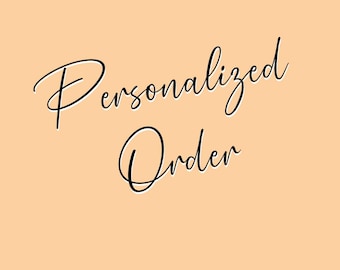 Personalized Order 1
