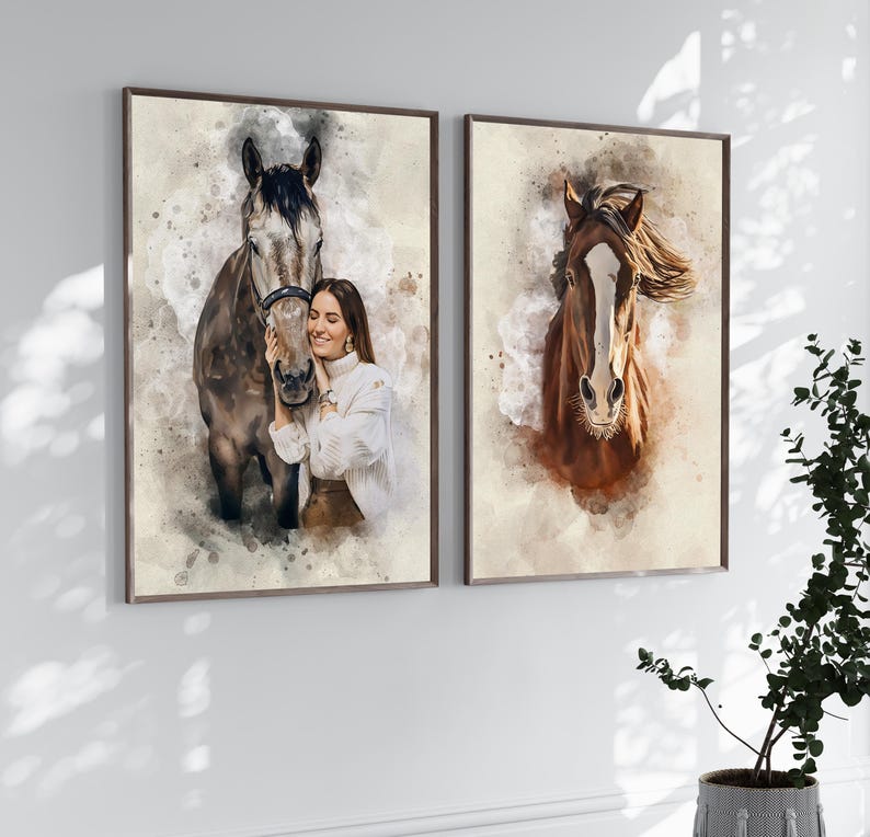 Realistic horse drawing – custom pet keepsake