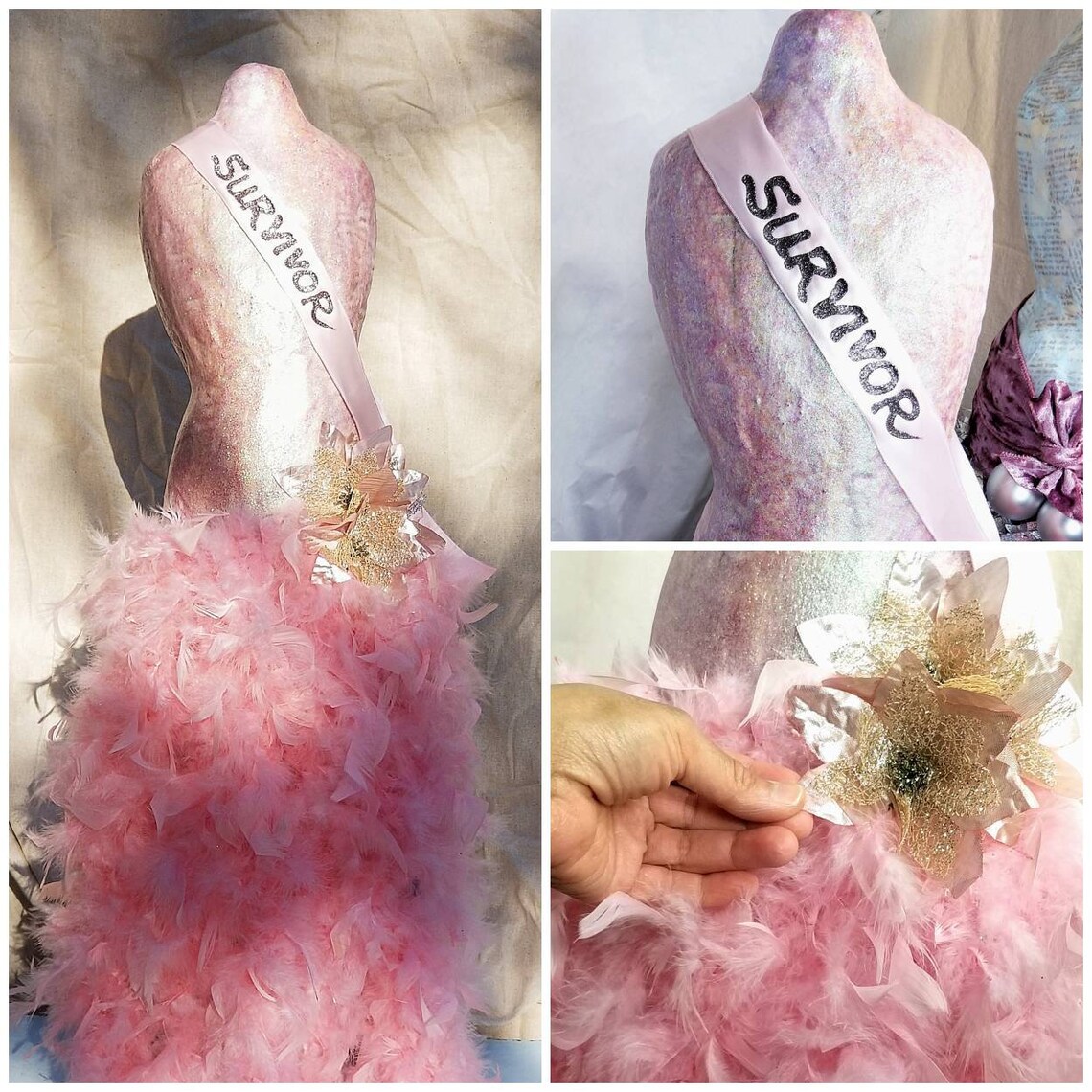 Rustic Paper Mache Tabletop Mannequin Christmas Trees Etsy