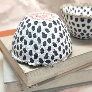 Mini Polka Dot Paper Mache Bowl: Getty image 3