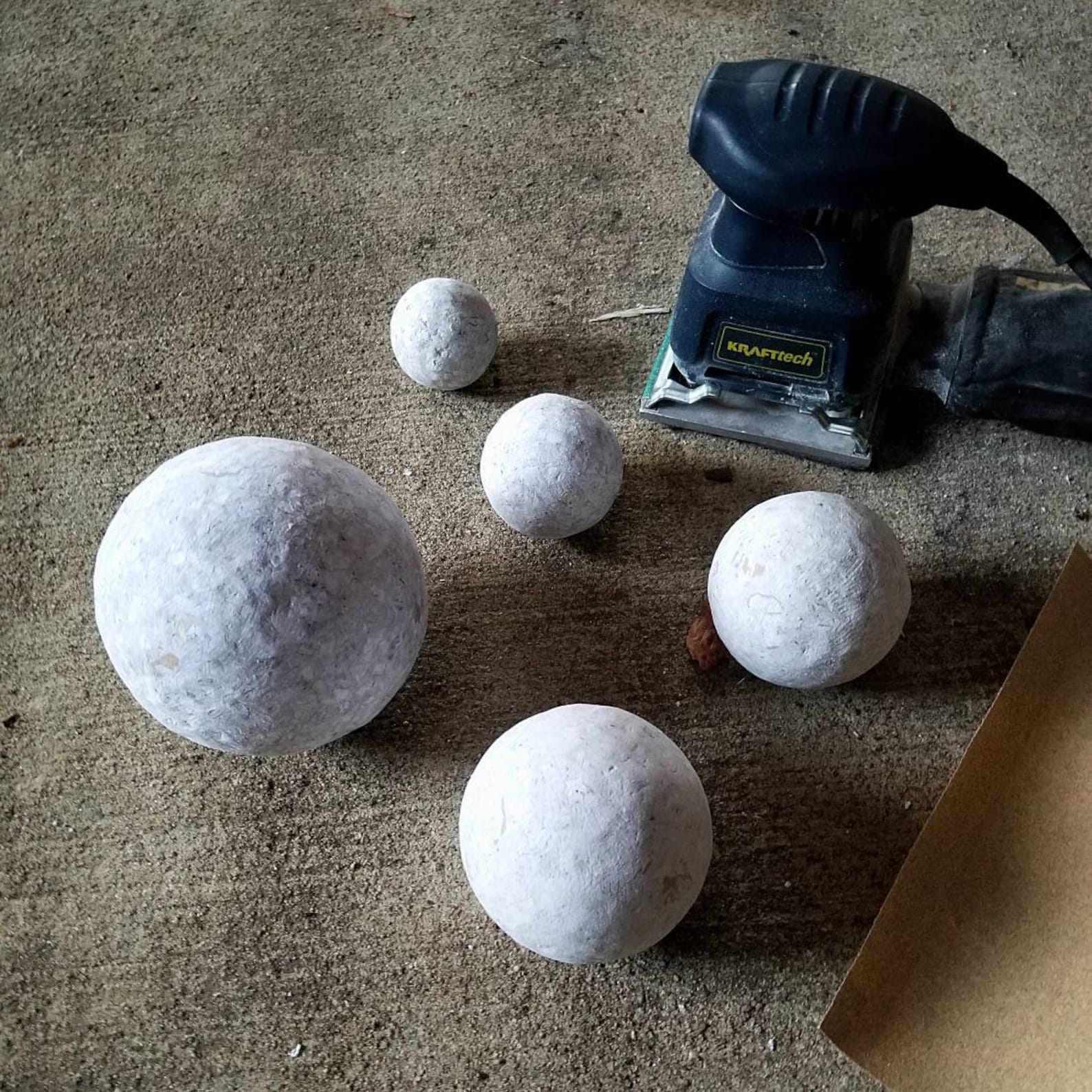 Paper Mache Balls Rustic Papier Mache Decorative Nesting Etsy