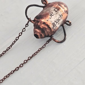 Collares colgantes con forma de jarrón de cuentas de papel, serie 3