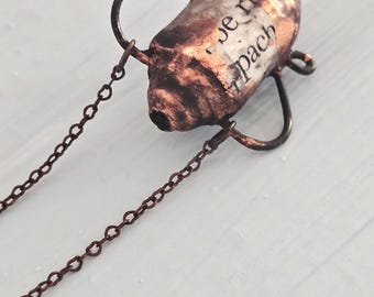 Paper Bead Vase Pendant Necklaces on Chain, Series 3