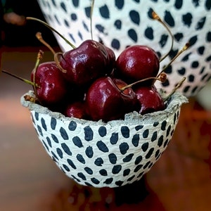 Mini Polka Dot Paper Mache Bowl: Getty image 10