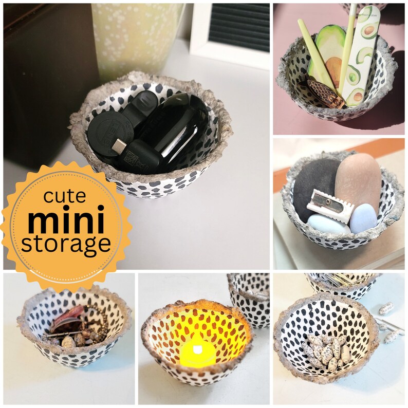 Mini Polka Dot Paper Mache Bowl: Getty image 8