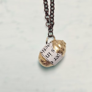 Paper Bead Vase Pendant Necklaces on Chain, Series 2