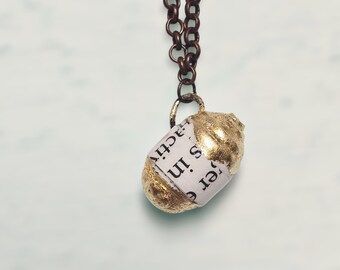 Paper Bead Vase Pendant Necklaces on Chain, Series 2