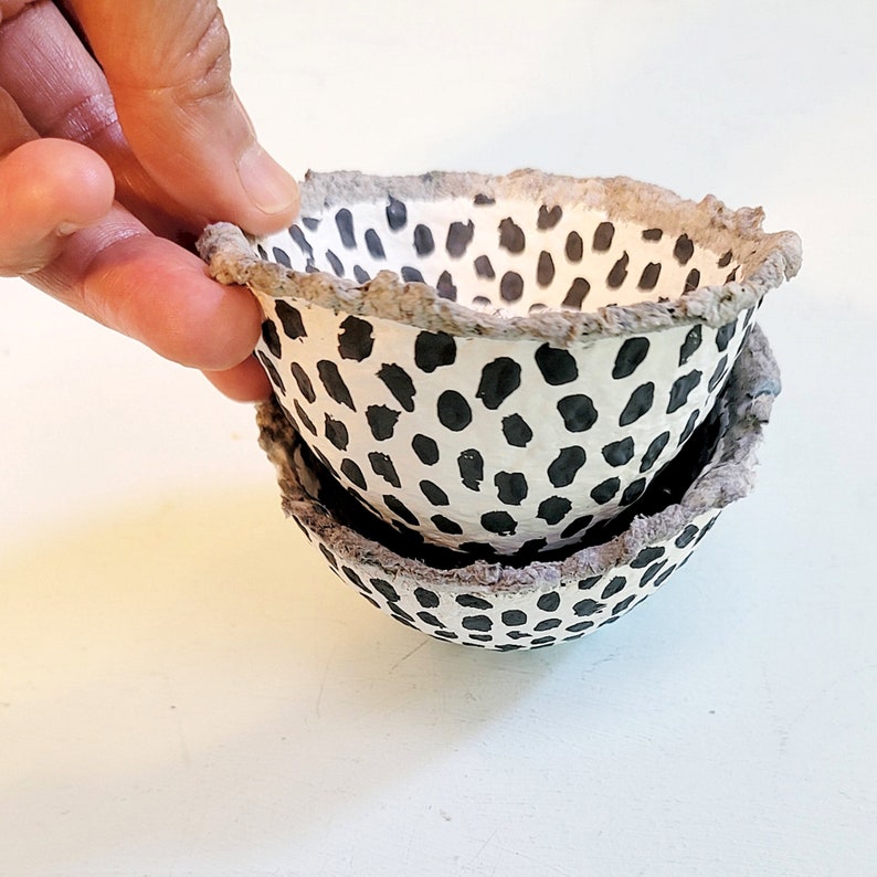 Mini Polka Dot Paper Mache Bowl: Getty image 5