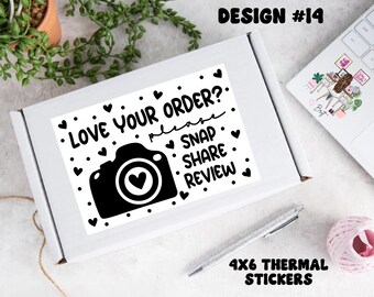 4x6 Thermal Packaging Stickers - Design #14 love your order?
