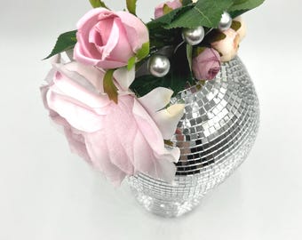 Cabbage Rose Fascinator: Soft Pink Flowers