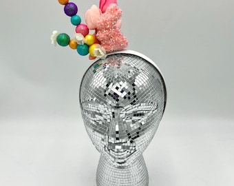 Easter Headband: Bunny, Flowers and Abstract Jellybeans