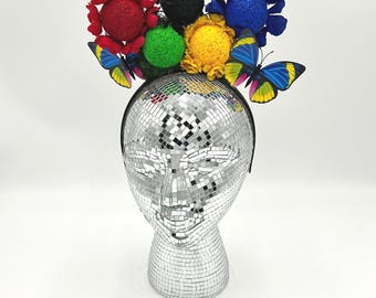 Olympic Ring Headband: Winter Olympics 2026, Flower and Butterflies Headdress