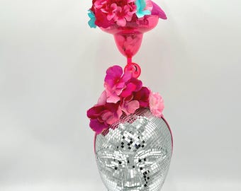 Pink Flamingo Fascinator: Flowers and Flair