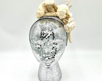 Succulent Fascinator: Natural Bride Wedding Accessory, Fairy Headband