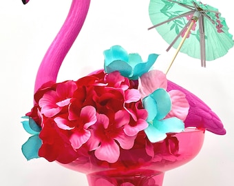 Pink Flamingo Fascinator: Flowers and Flair