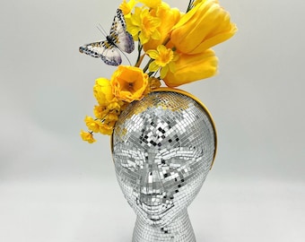 Yellow Spring Flowers: Tulip and Daffodils with Butterfly