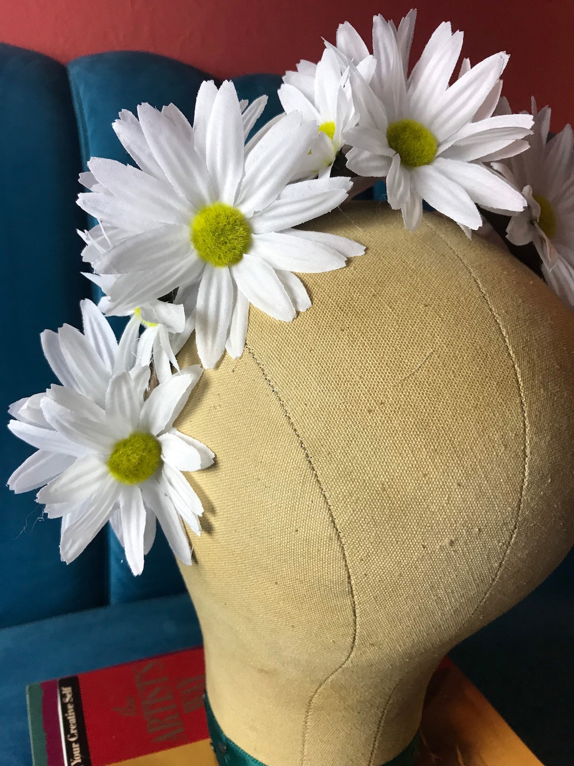 Sweet Hippie Daisy Headdress Boho Flower Crown Boho Headband Etsy