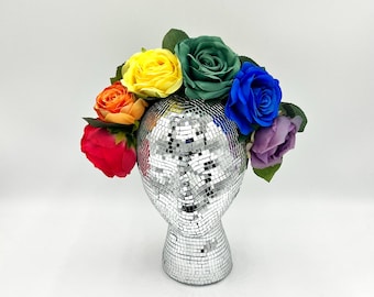 Rainbow Floral LGBTQIA Pride Headband: Love is Love