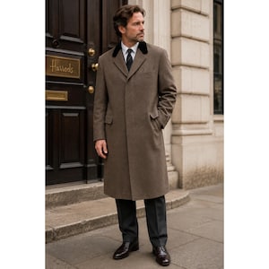 Mens Vintage Chesterfield Overcoat - Etsy