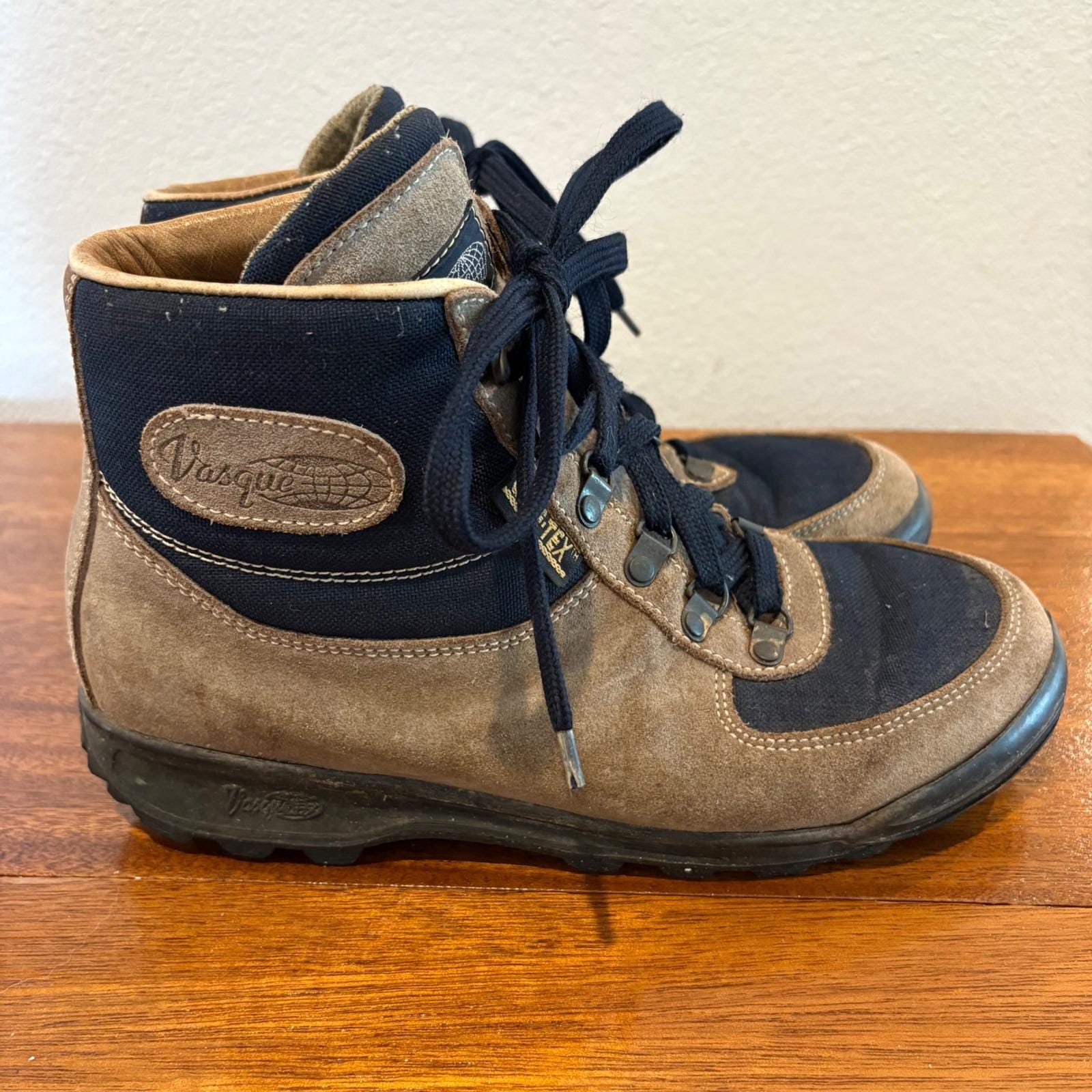 Vintage VASQUE Professional‎ Mountain Hiking Boots Men\'s 10 1/2 Brown Mens Vasque Boots - Etsy main image 4